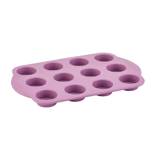 Silicone Mini Muffin Pan 12 Cup Purple Wiltshire Australia