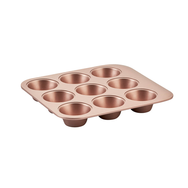 Wiltshire Rose Gold 24 Cup Muffin Pan, Superior Non-Stick Coating, Dishwasher Safe, Oven Safe to 220c, Dimensions: 39x26x2CM