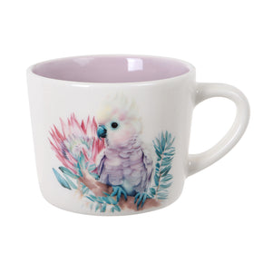'Purple Cockatoo' Printed Mug 400ml