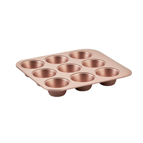 Rose Gold Smart Stack Muffin Pan 9 Cup